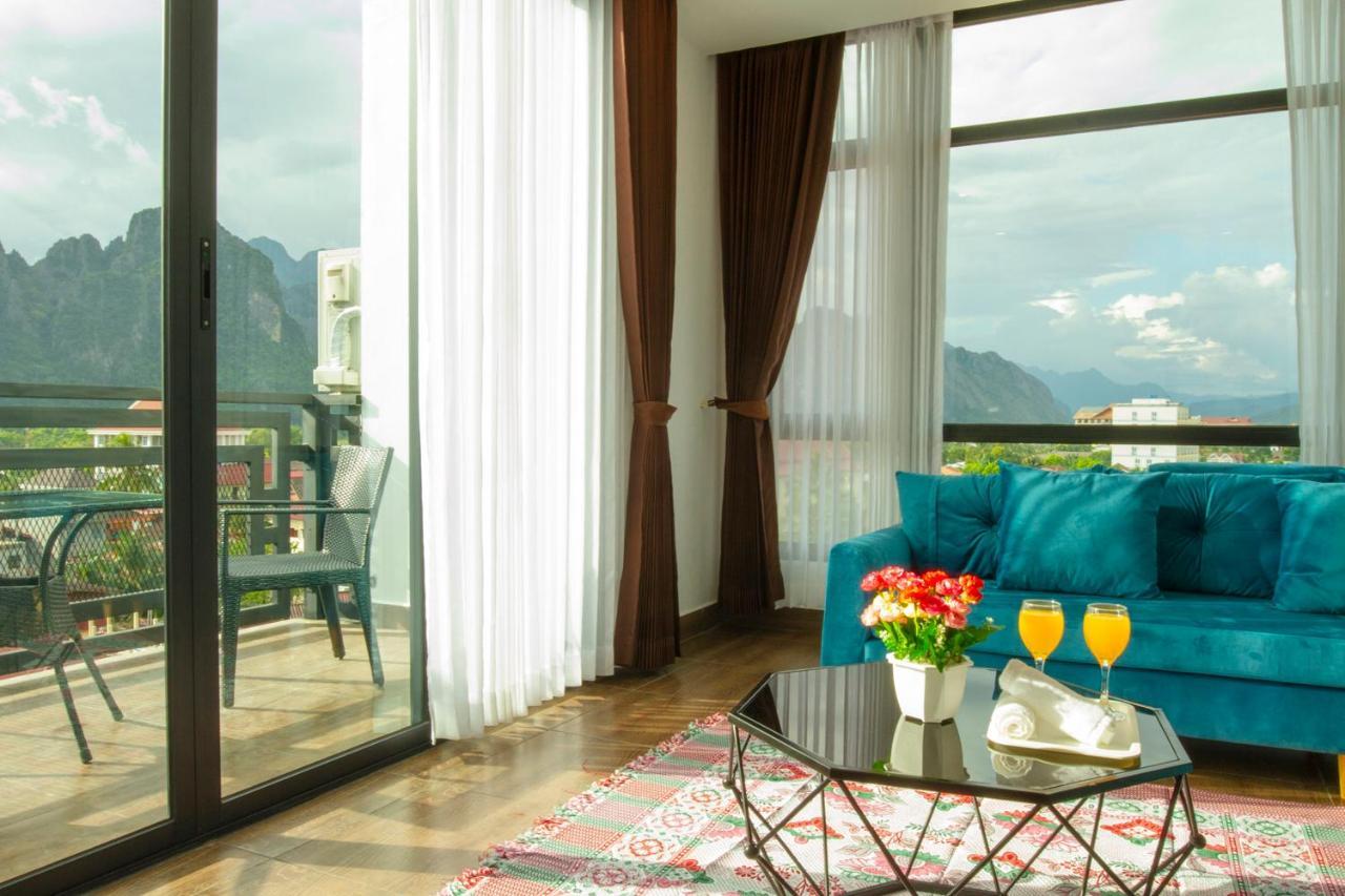 Vang Vieng Topview Hotel Exterior foto